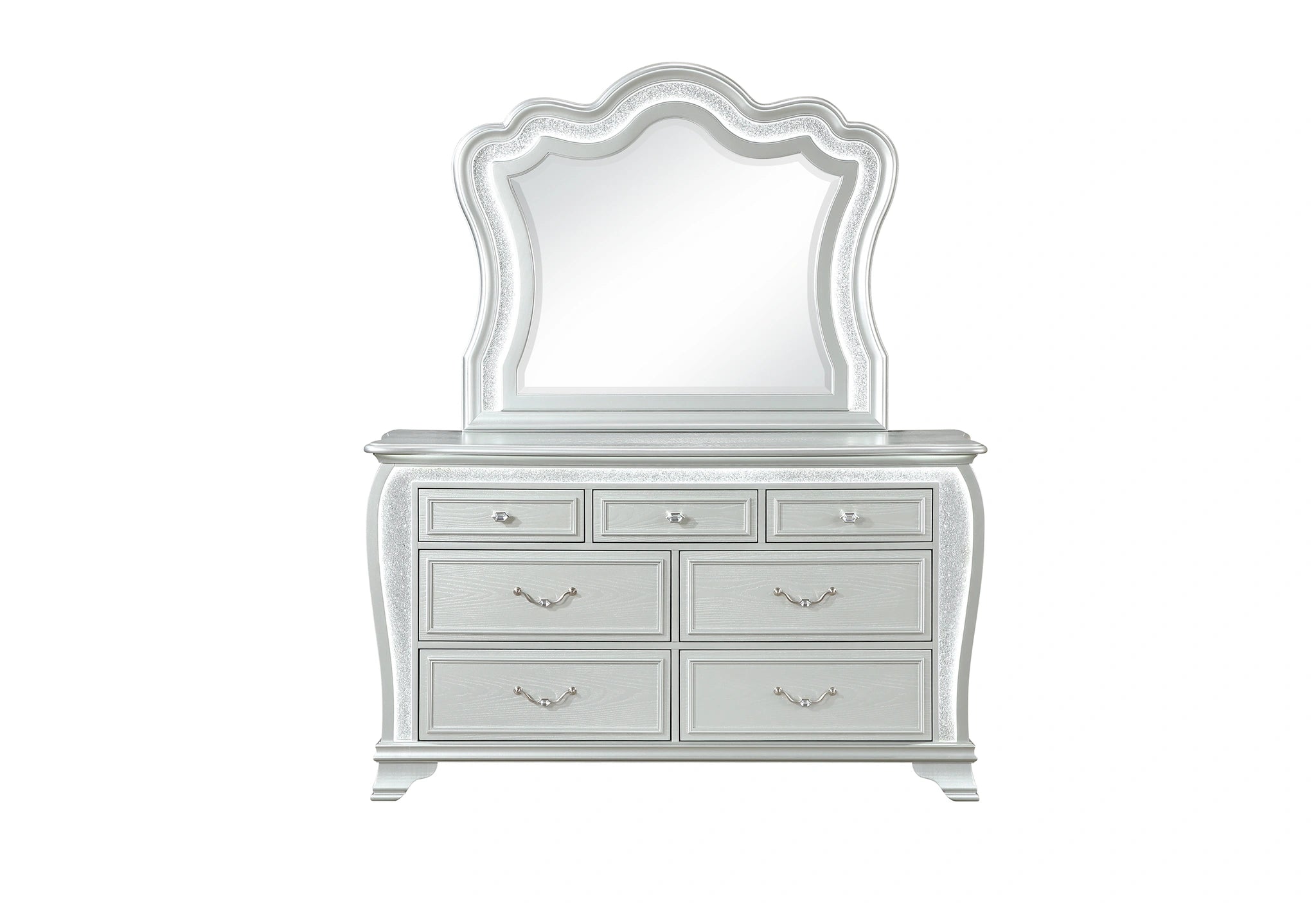 Aria Silver Dresser with LED