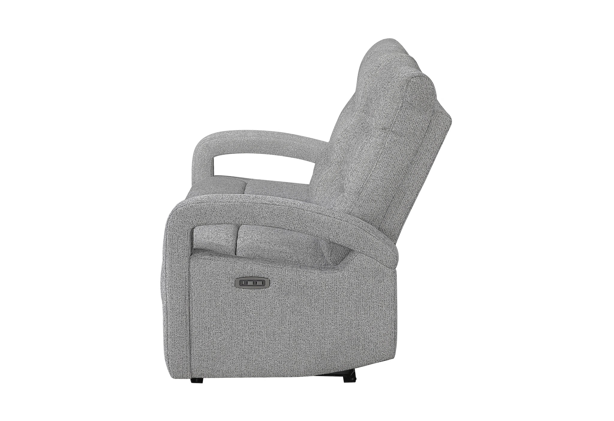 U6611 Grey 15 Power Reclining Sofa with LED