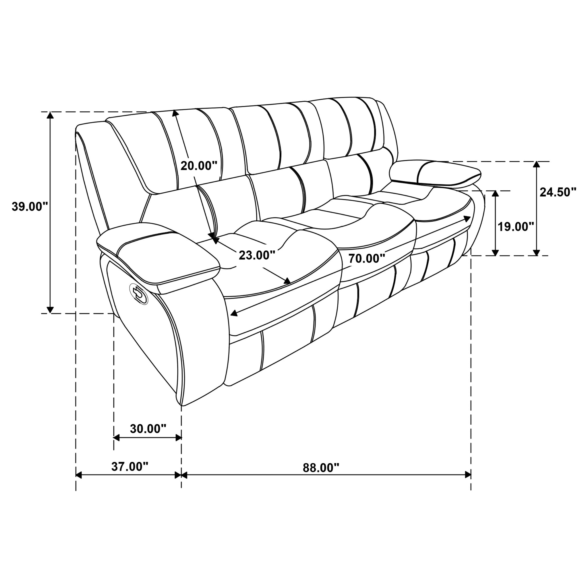 Camila Reclining Sofa