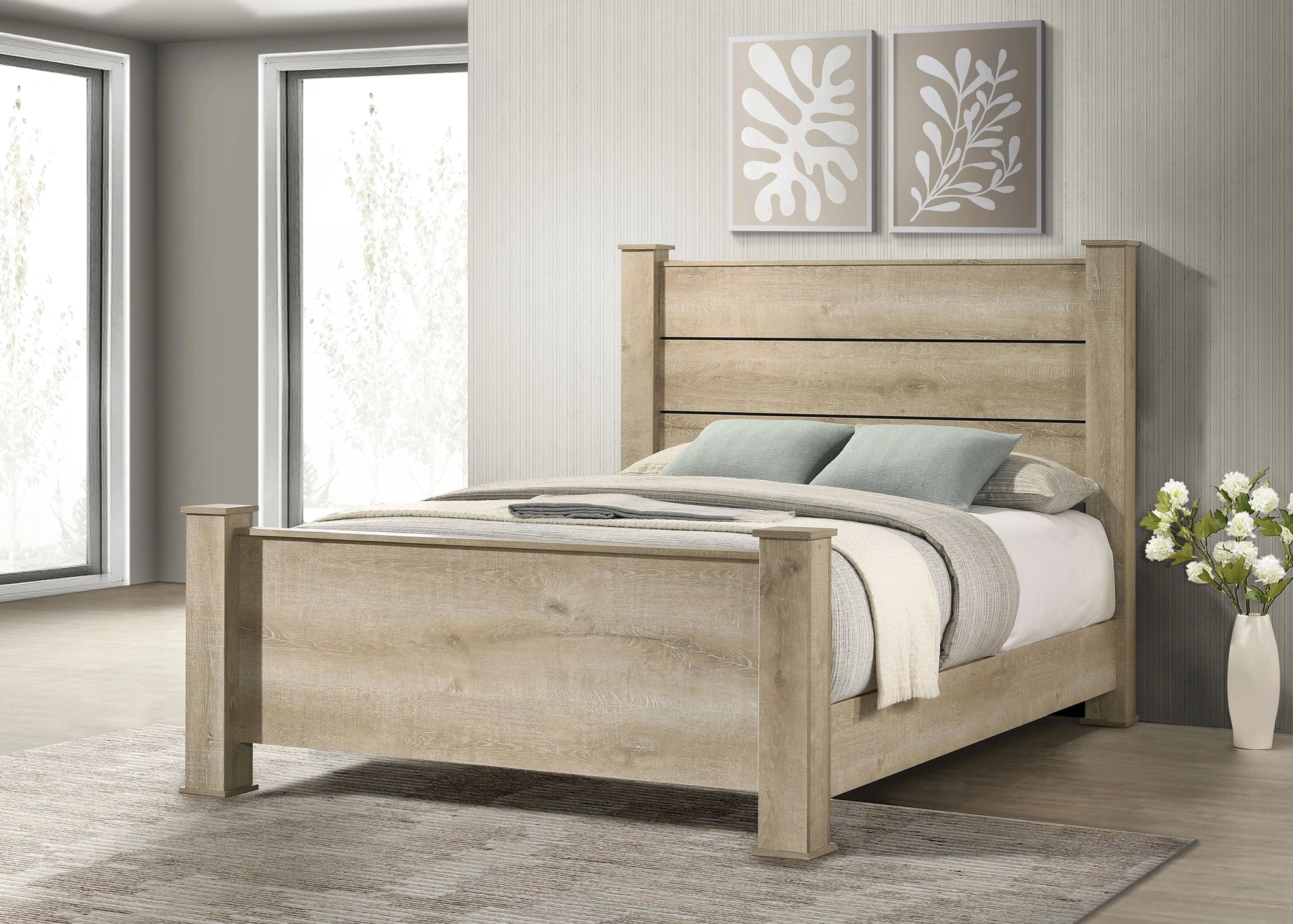 Oakglen Panel Bed