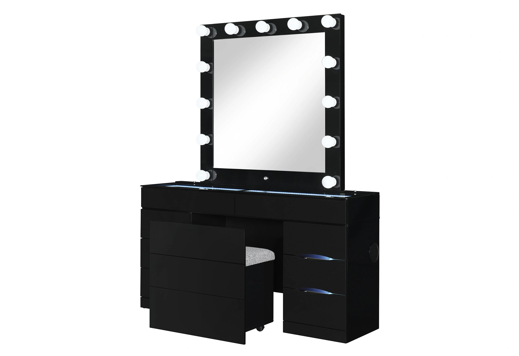 Ella Vanity Set with Storage Stool