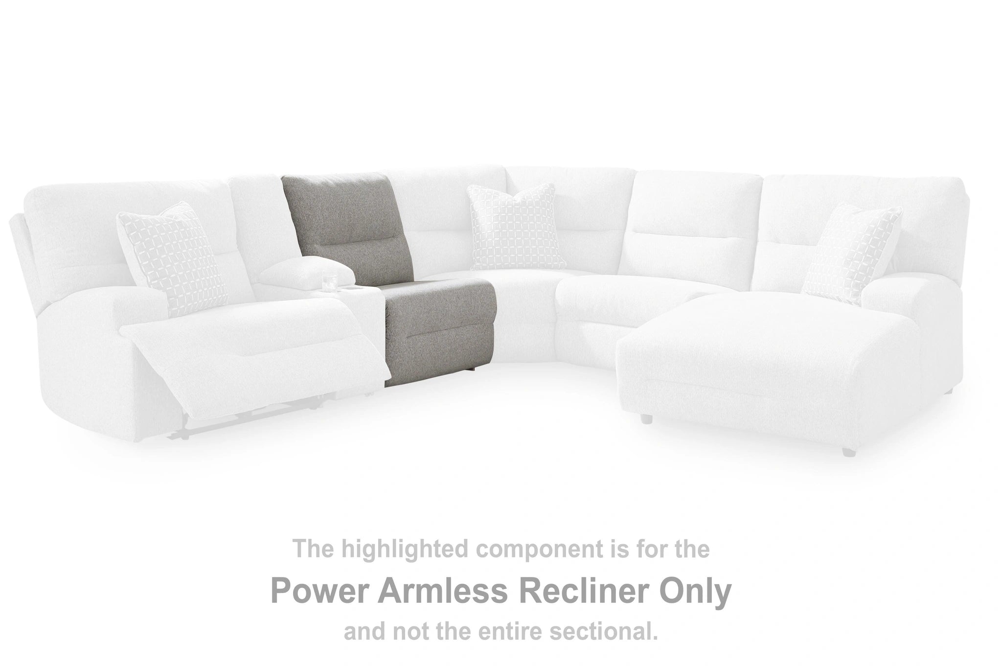 Acklen Place Power Sectional Reclining Sofa with Storage Console