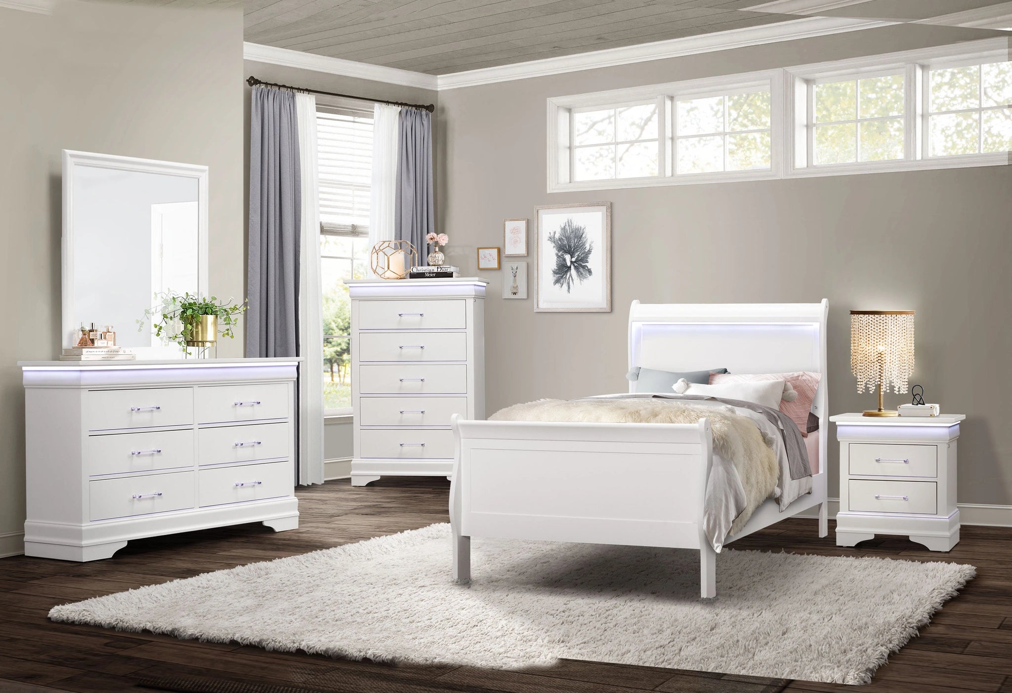 Charlie Twin Bed with LED
