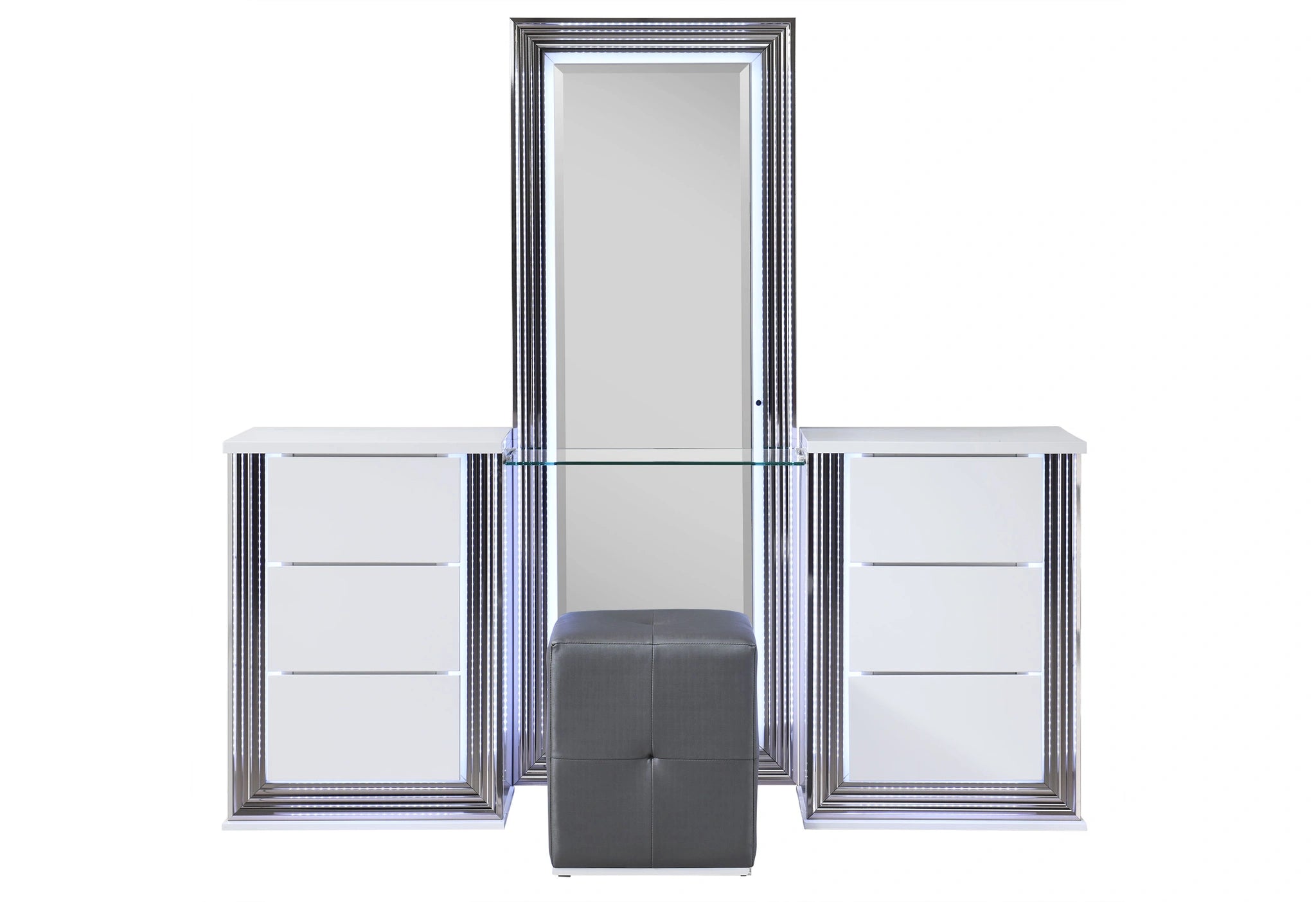 Ylime-Smooth White-Vanity Set-N