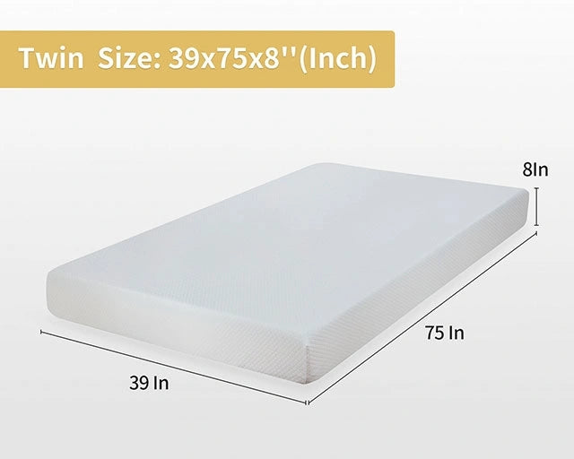 Artemisia 8" Cal. King, E.King, Full, & Queen Memory Foam Mattress