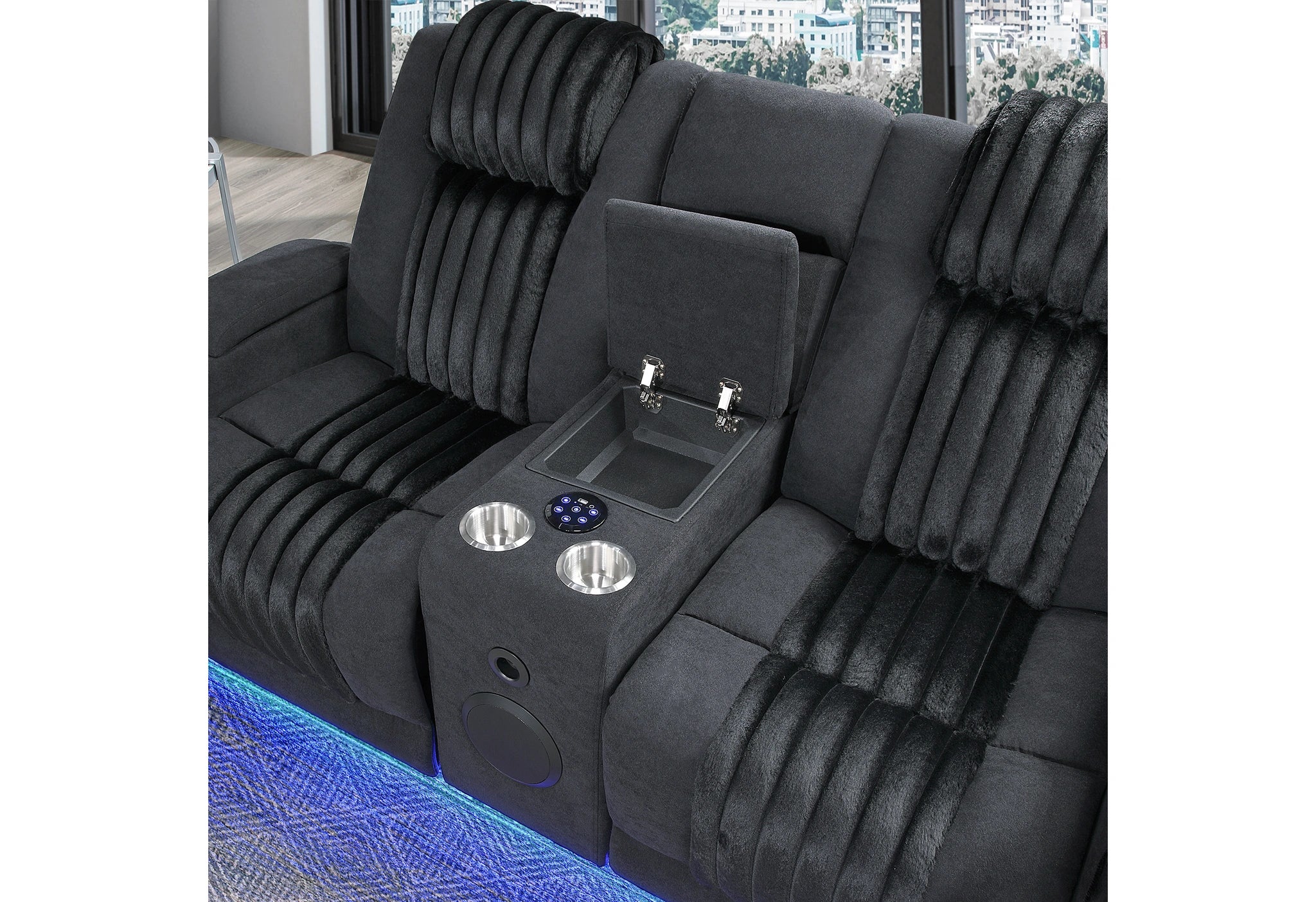 U8000 Pwr Rec Sofa/Pwr Console Rec Loveseat with PHR