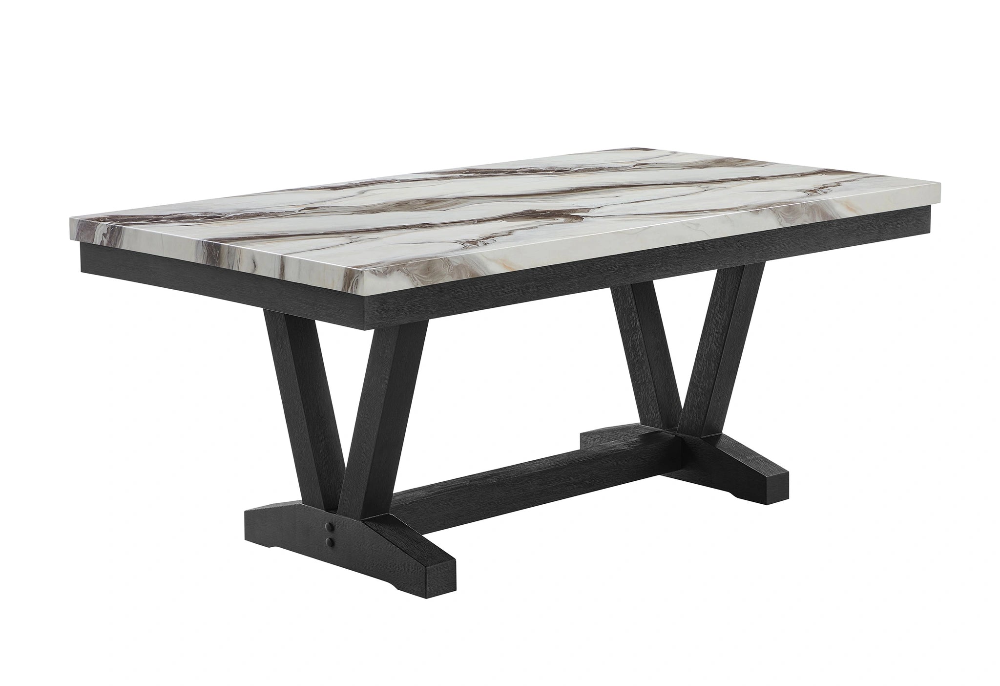 D1319 Black/White Dining Table