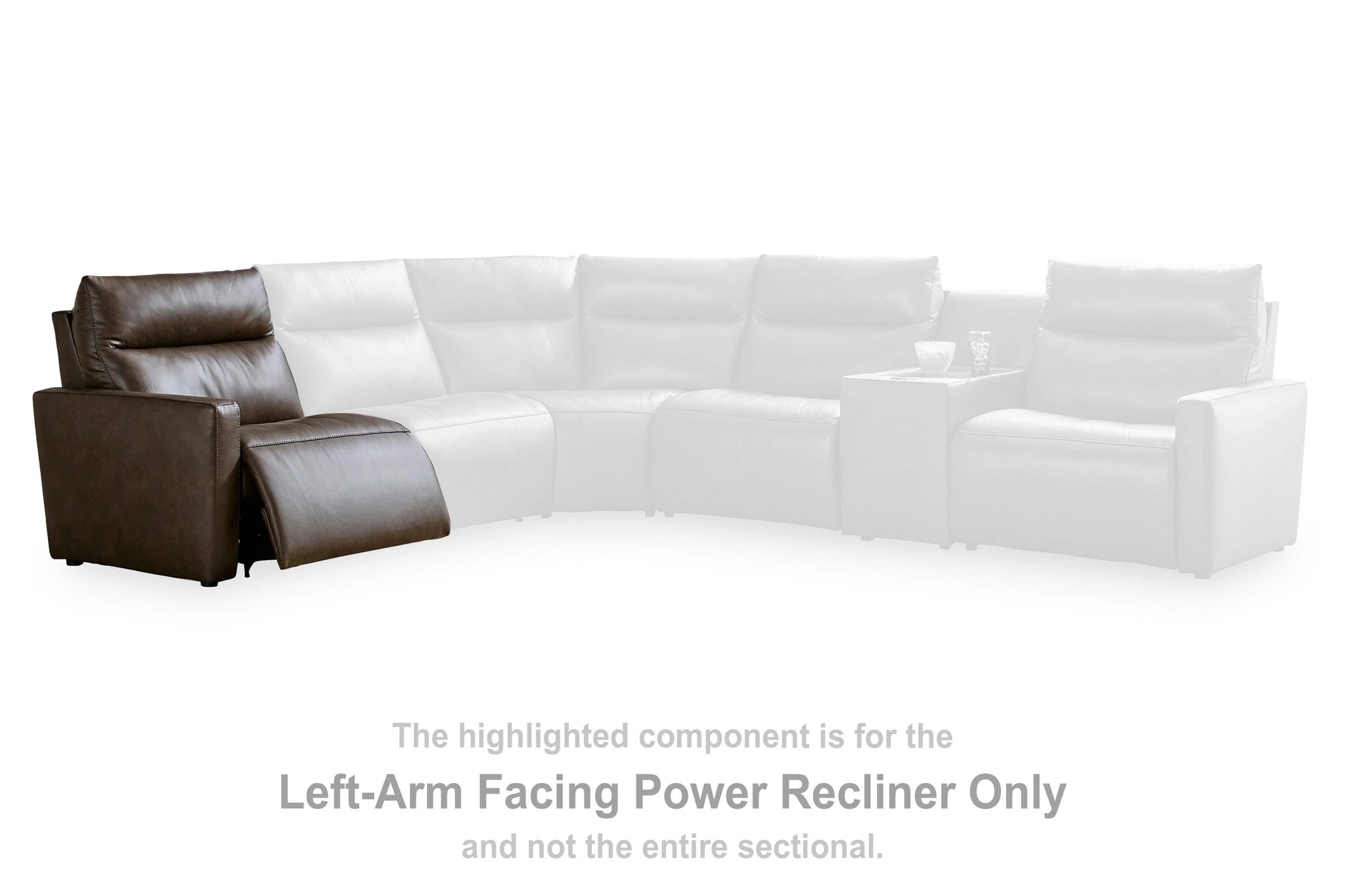 ModZ Power Reclining Sectional with Audio Console