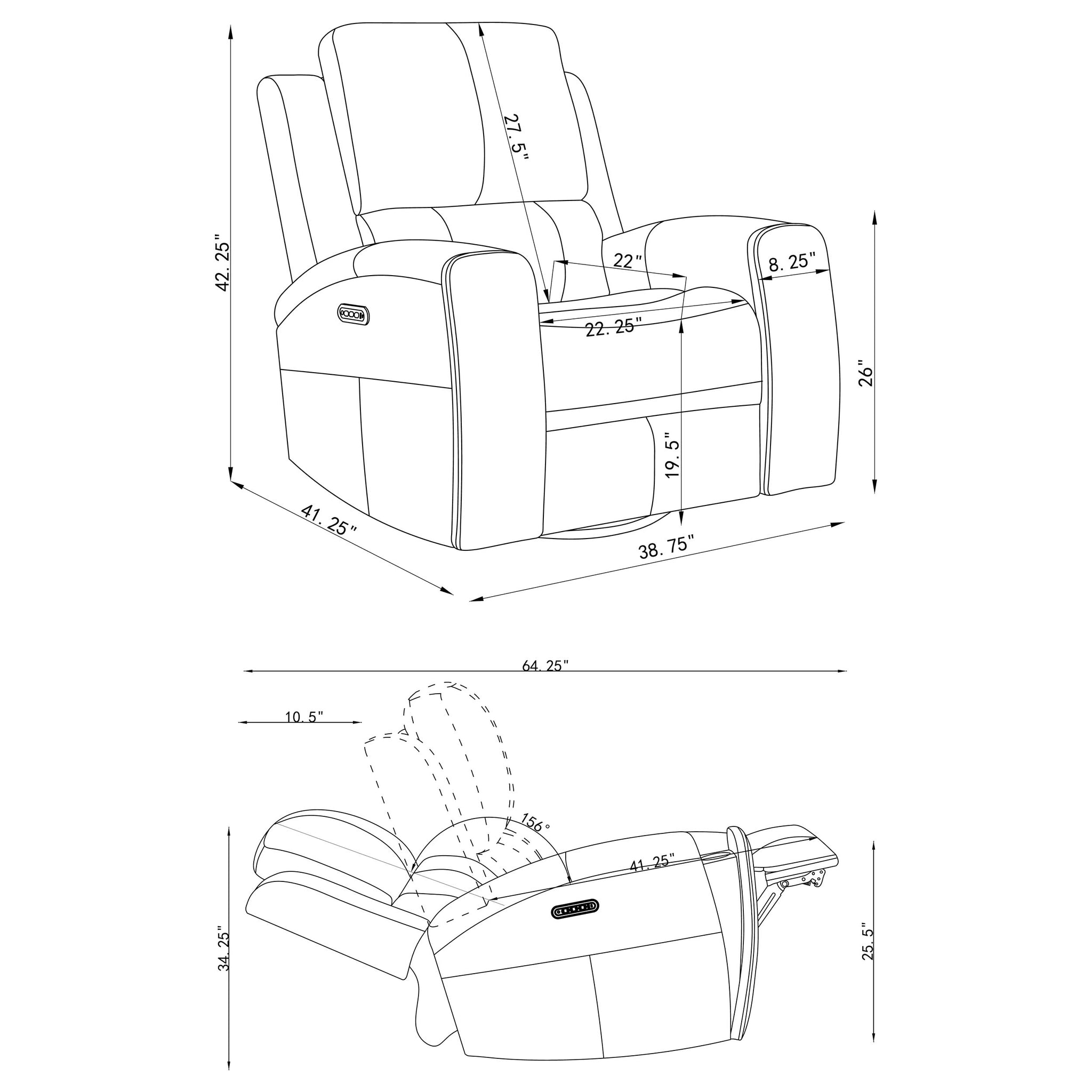 Brickston Triple Power Reclining Sofa Set